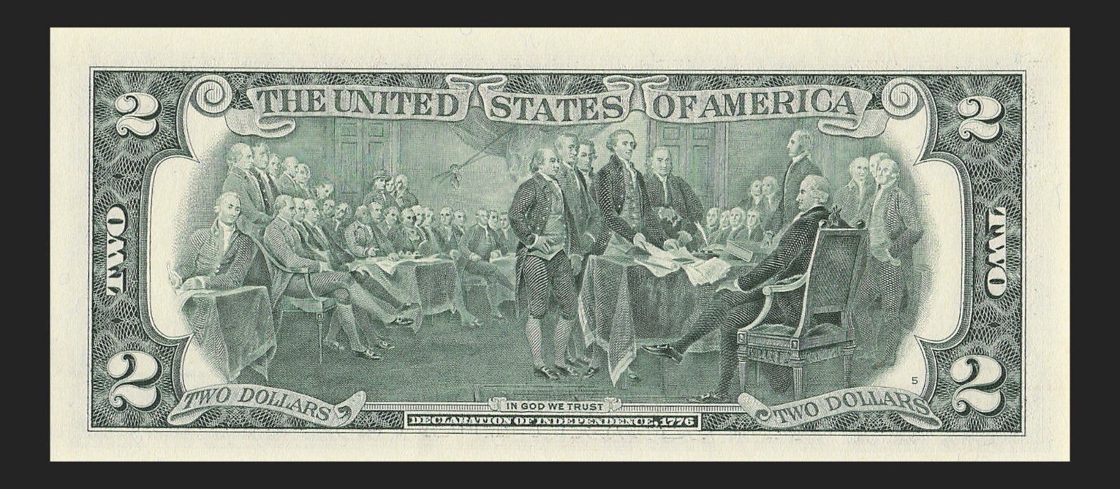 Binary Low Serial Number Star Note Two Dollar Bill H00003303* 3s 0s St Louis
