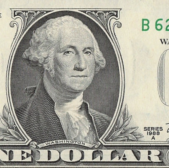 Radar Fancy Serial Number One Dollar Bill 2s 6s 7s 1988A BL Block Trinary