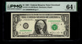 Low Serial Number 84 Fancy Serial Number One Dollar Bill PMG D00000084B