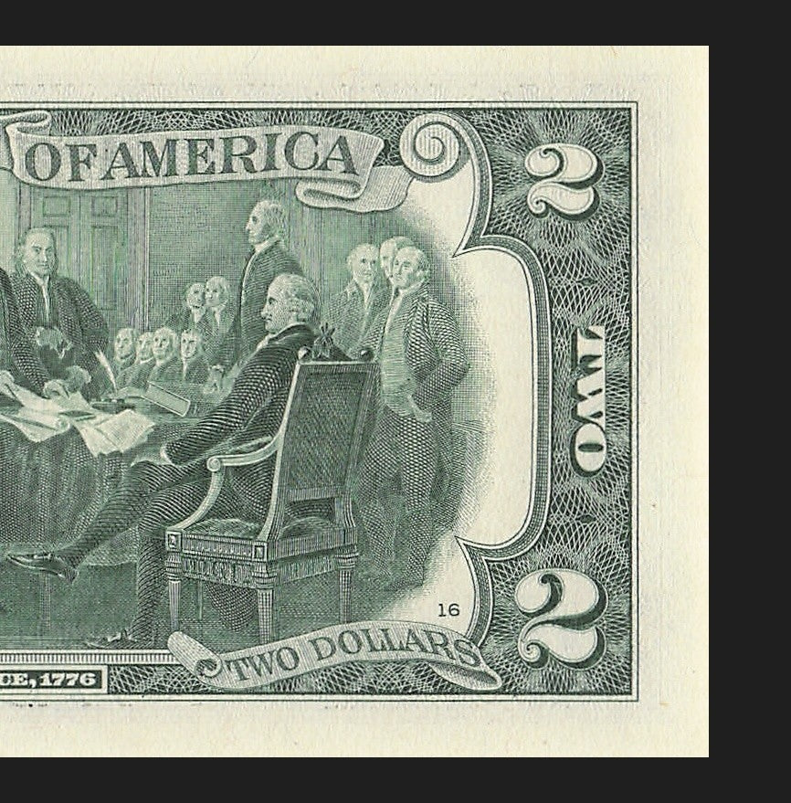 Radar Two Dollar Bill Fancy Serial Number 2017A $2 Palindrome 1s 7s 2s 5s
