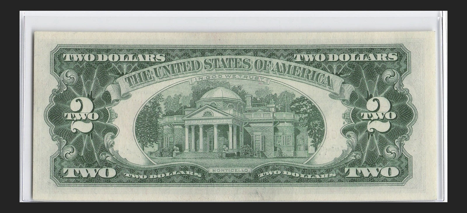 Four in a Row 6s Fancy Serial Number Two Dollar Red Seal 1963 $2 POS 3