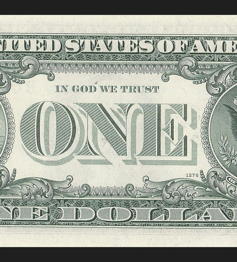Star Note One Dollar Bill 1969 $1 B* Block New York Run 15 640K UNC Five kind 0s
