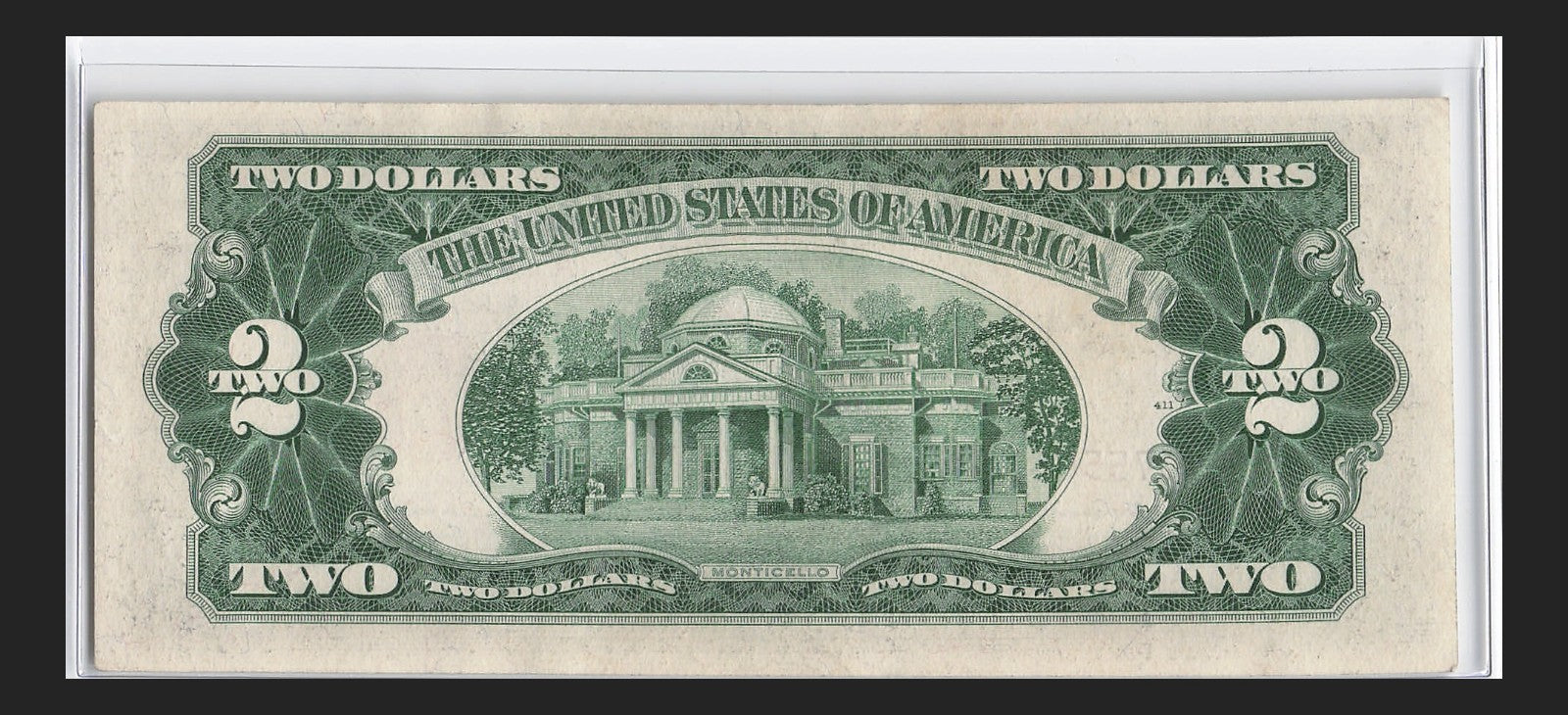 Trinary Fancy Serial Number Two Dollar Red Seal 1953 C Sequential 5s 6s 7s