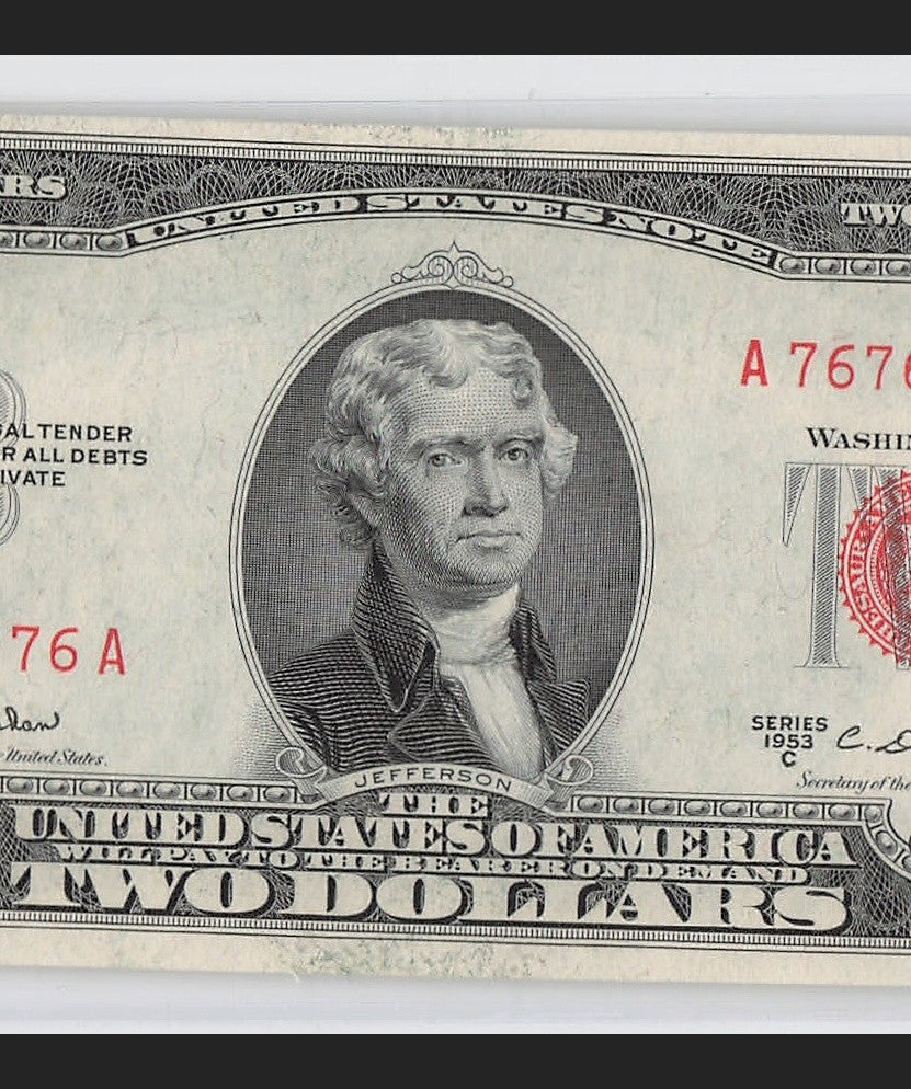 Mini Super Repeater Fancy Serial Number Two Dollar Red Seal 1953C 76s