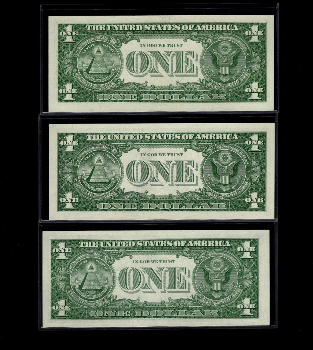 1957 $1 Star Note UNC Silver Certificate Series Set One Dollar Bills
