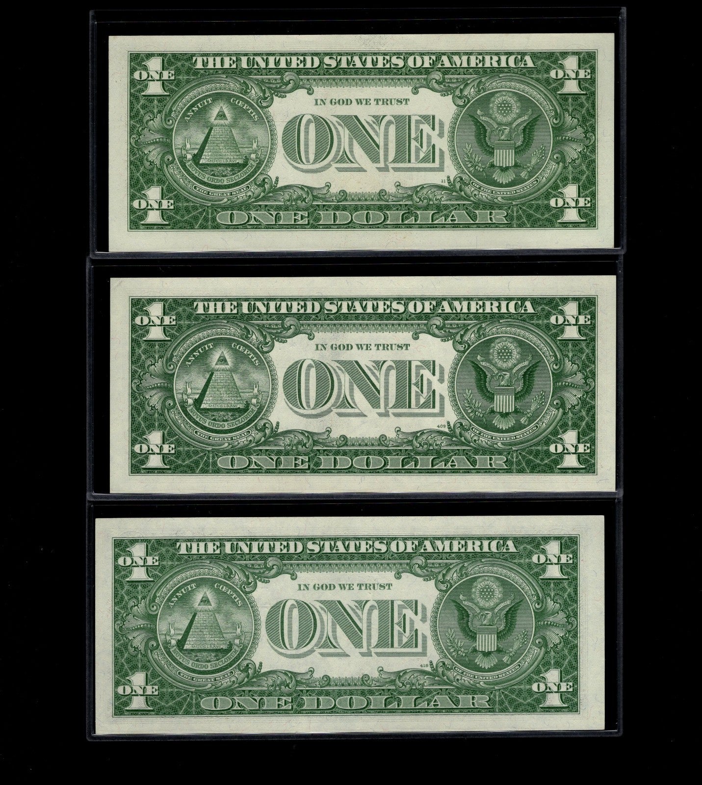 1957 $1 Star Note UNC Silver Certificate Series Set One Dollar Bills