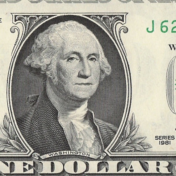Radar Fancy Serial Number One Dollar Bill 1981 2s 5s 6s 9s JL