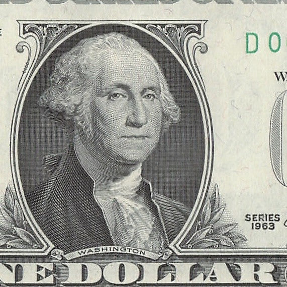 Star Note One Dollar Bill 1963 $1 D* Block Cleveland Run 1 Low Serial Trinary