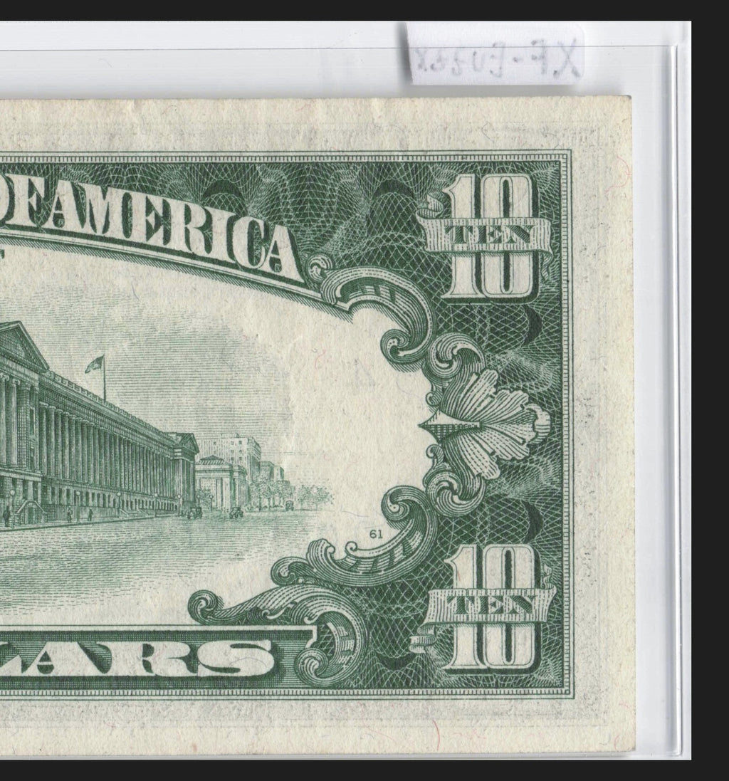 Binary Flipper 0s 8s Fancy Serial Number Star Note Ten Dollar Bill 1969 D* Block
