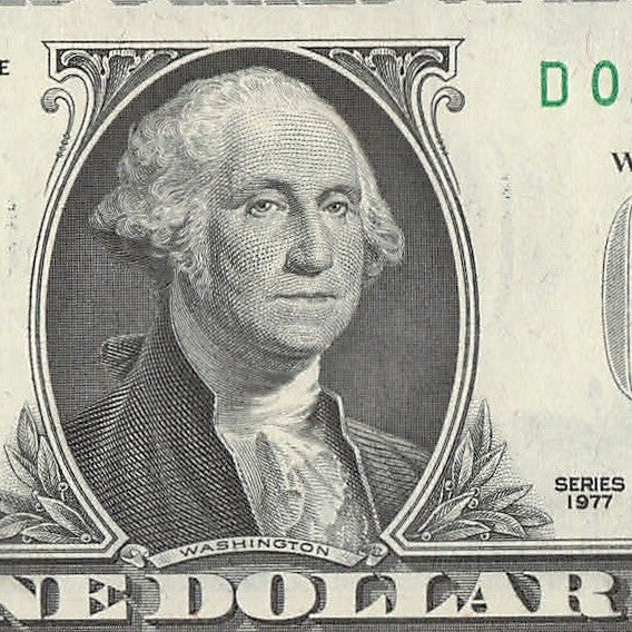 Repeater Fancy Serial Number One Dollar Bill 1977 Richmond 0s 2s 3s 6s DB