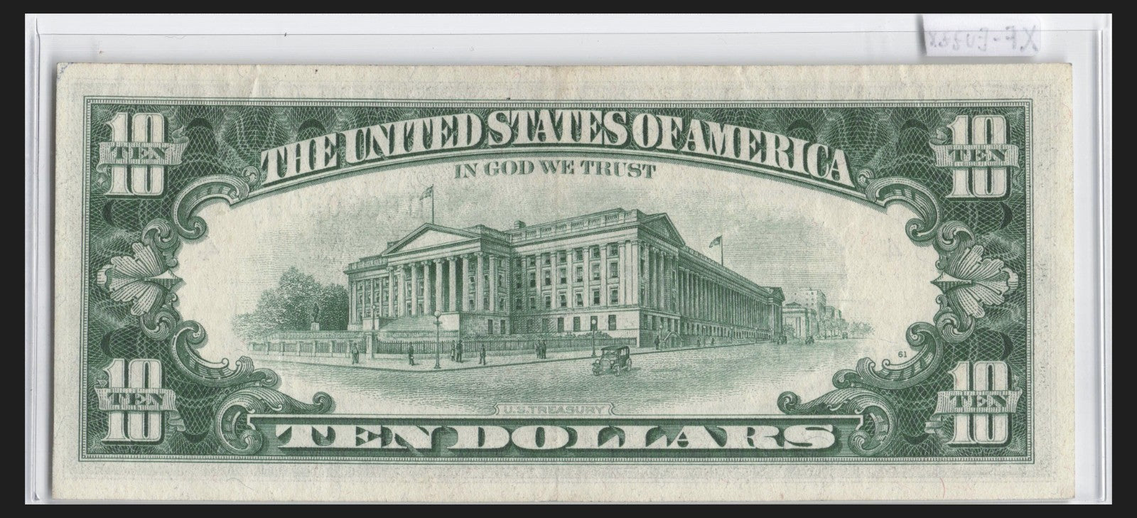 Binary Flipper 0s 8s Fancy Serial Number Star Note Ten Dollar Bill 1969 D* Block