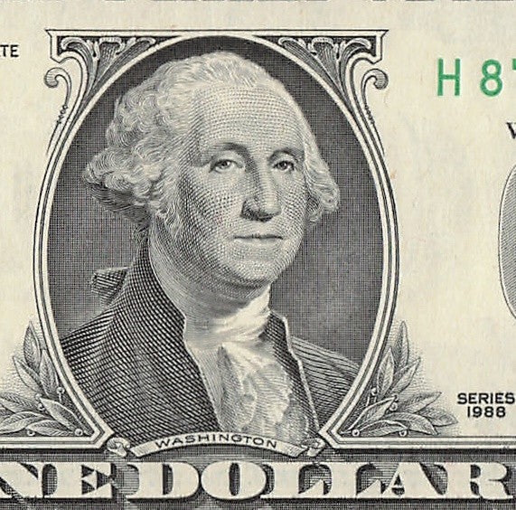 Repeater Fancy Serial Number One Dollar Bill 8s 2s 7s 6s 1988 HA Block