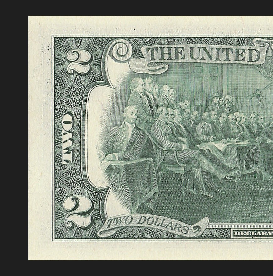 Radar Two Dollar Bill Fancy Serial Number 2017A $2 Palindrome 1s 7s 2s 5s