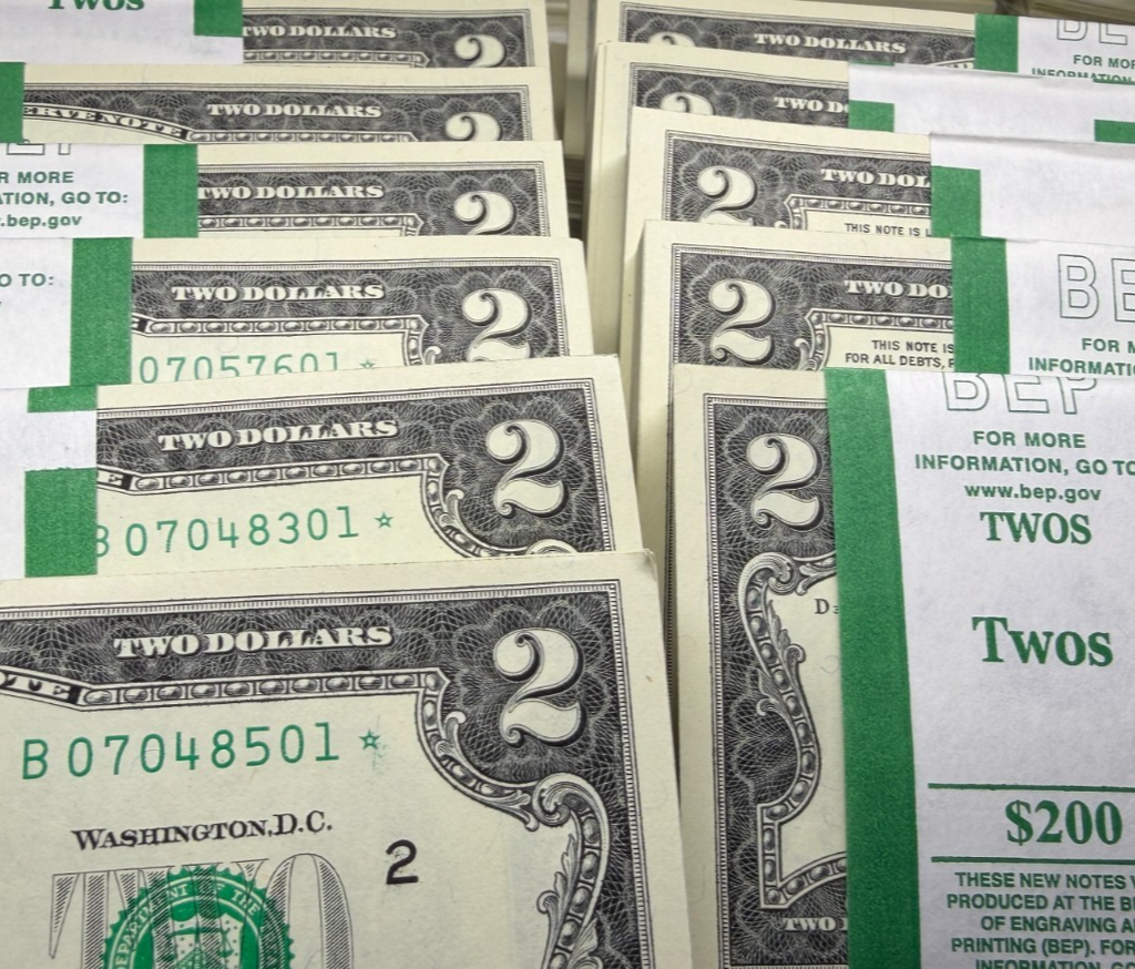 NEW 2017A $2 Star Notes B* Block New York SEQUENTIAL FROM BEP PACK LOT OF 1 NOTE