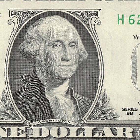 Radar Fancy Serial Number One Dollar Bill 1981 2s 5s 6s  HA