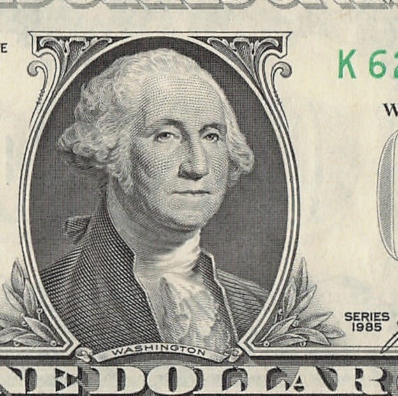 Radar Fancy Serial Number One Dollar Bill 1985 2s 5s 6s 7s KF Block