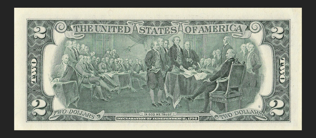 Binary Low Serial Number Star Note Two Dollar Bill B00003303* 0s 3s New York