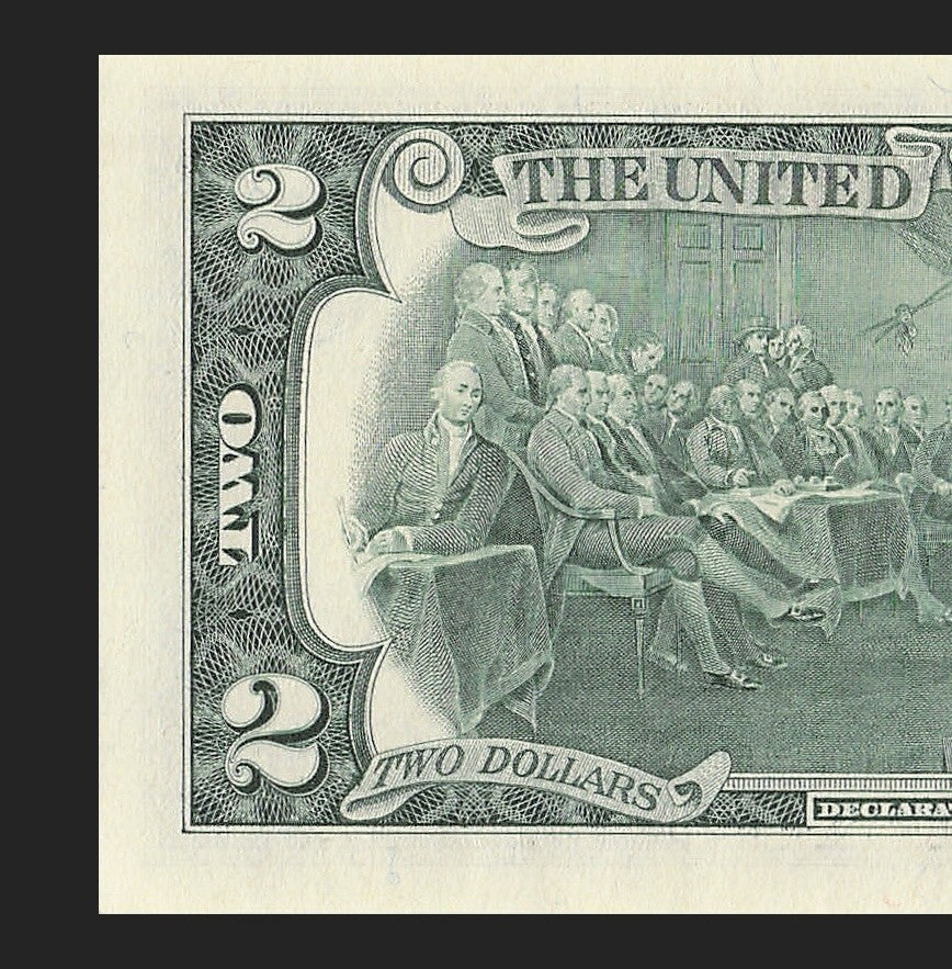 Binary Low Serial Number Star Note Two Dollar Bill C00002202* 2s 0s Philadelphia