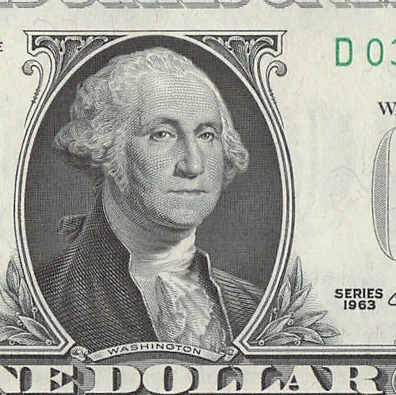 Star Note One Dollar Bill 1963 $1 D* Block Cleveland Run 1 Low Serial Trinary