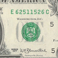 Radar Fancy Serial Number One Dollar Bill 1977 Richmond 1s 2s 5s 6s EC