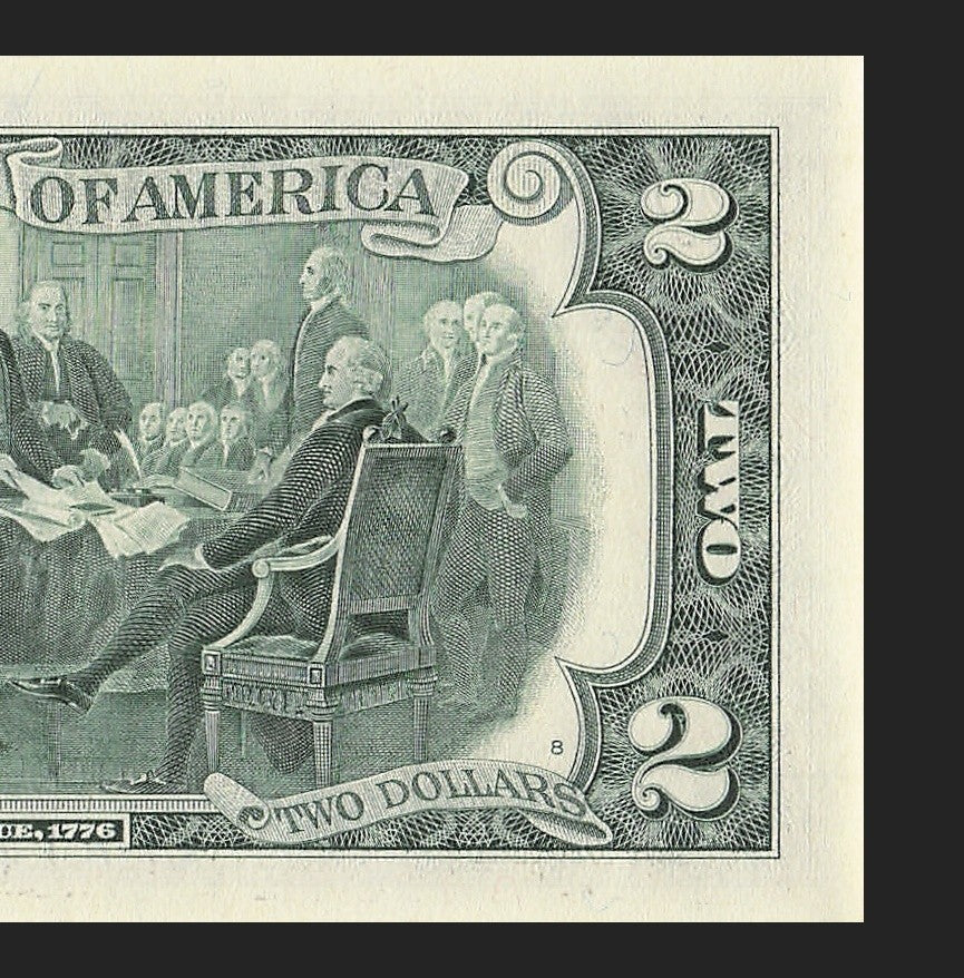 Binary Low Serial Number Star Note Two Dollar Bill F00003033* 3s 0s Atlanta