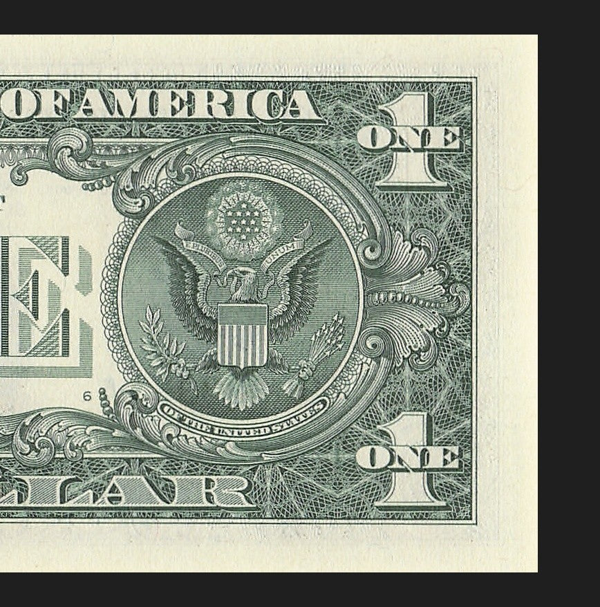 Seven of a Kind 3s One Dollar Bill Fancy Serial Number 2021 $1 EA Block