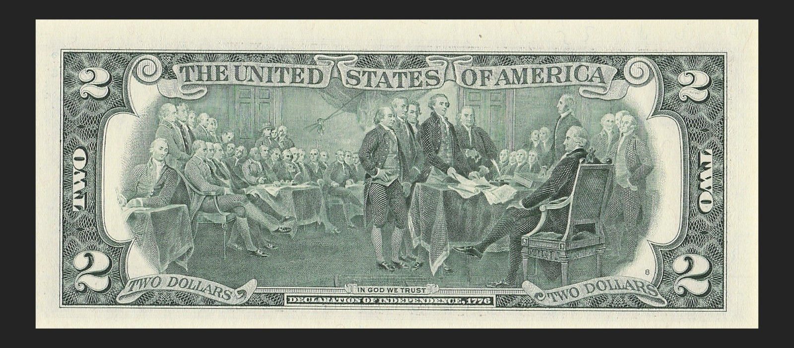 Binary Low Serial Number Star Note Two Dollar Bill H00003033* 3s 0s St Louis