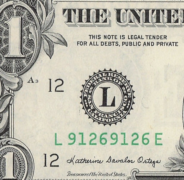Repeater Fancy Serial Number One Dollar Bill 1981A 1s 2s 6s 9s LE Block