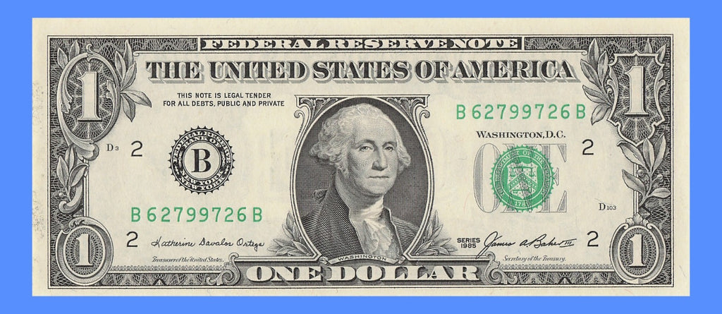 Radar Fancy Serial Number One Dollar Bill 1985 2s 6s 7s 9s BB Block Palindrome