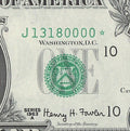 Star Note One Dollar Bill 1963A $1 J* Block Kansas City Four Trailing 0s