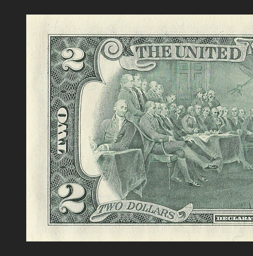 Binary Low Serial Number Star Note Two Dollar Bill E00003303* 3s 0s Richmond