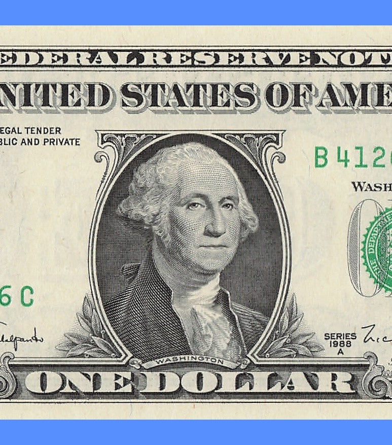 Repeater Fancy Serial Number One Dollar Bill 1s 2s 4s 6s 1988A BC Block
