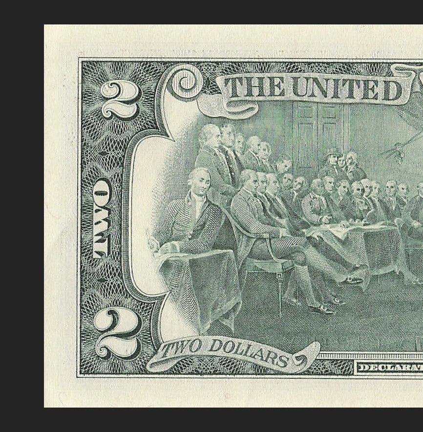 Binary Low Serial Number Star Note Two Dollar Bill H00002220* 2s 0s St Louis