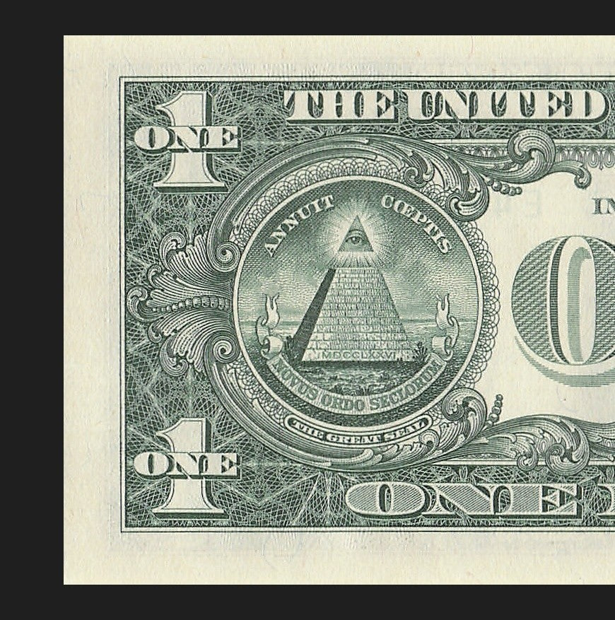 Binary Fancy Serial Number One Dollar Bill 2021 $1 Six of a Kind 4s 9s