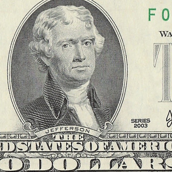 Binary Low Serial Number Star Note Two Dollar Bill F00003033* 3s 0s Atlanta