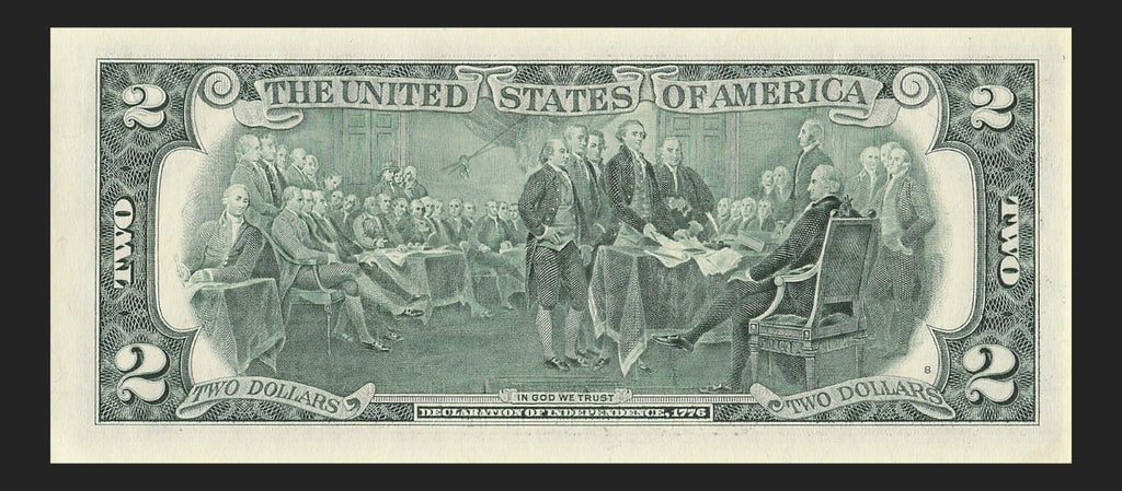 Binary Low Serial Number Star Note Two Dollar Bill C00008080* 8s 0s Philadelphia