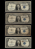 1957 $1 Silver Certificate Star Note Block Set Circulated Condition D Block to A