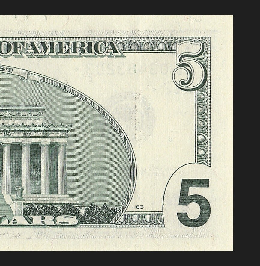 Star Note Five Dollar Bill 2001 $5 CL* San Francisco Run 2 UNC 1.92 Million