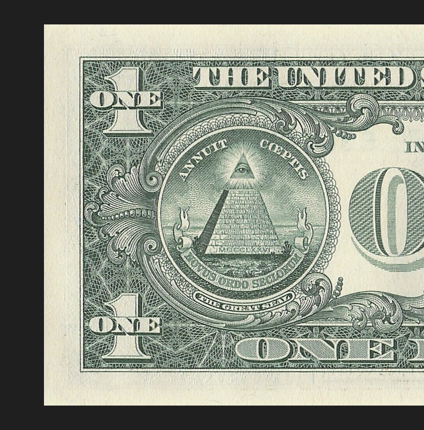 Six in a Row 7s Fancy Serial Number One Dollar Bill EA Block 2021 $1 Trailing