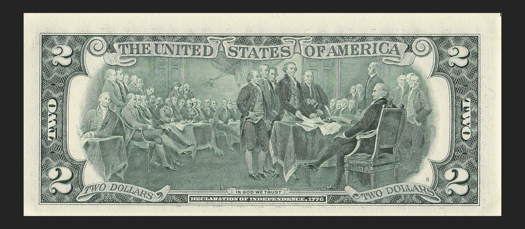 Binary Low Serial Number Star Note Two Dollar Bill G00004400* 4s 0s Chicago