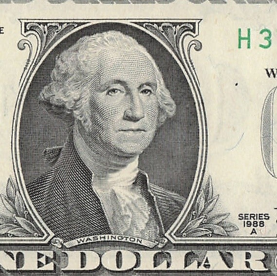 Repeater Fancy Serial Number One Dollar Bill 2s 3s 6s 7s 1988A HB Block