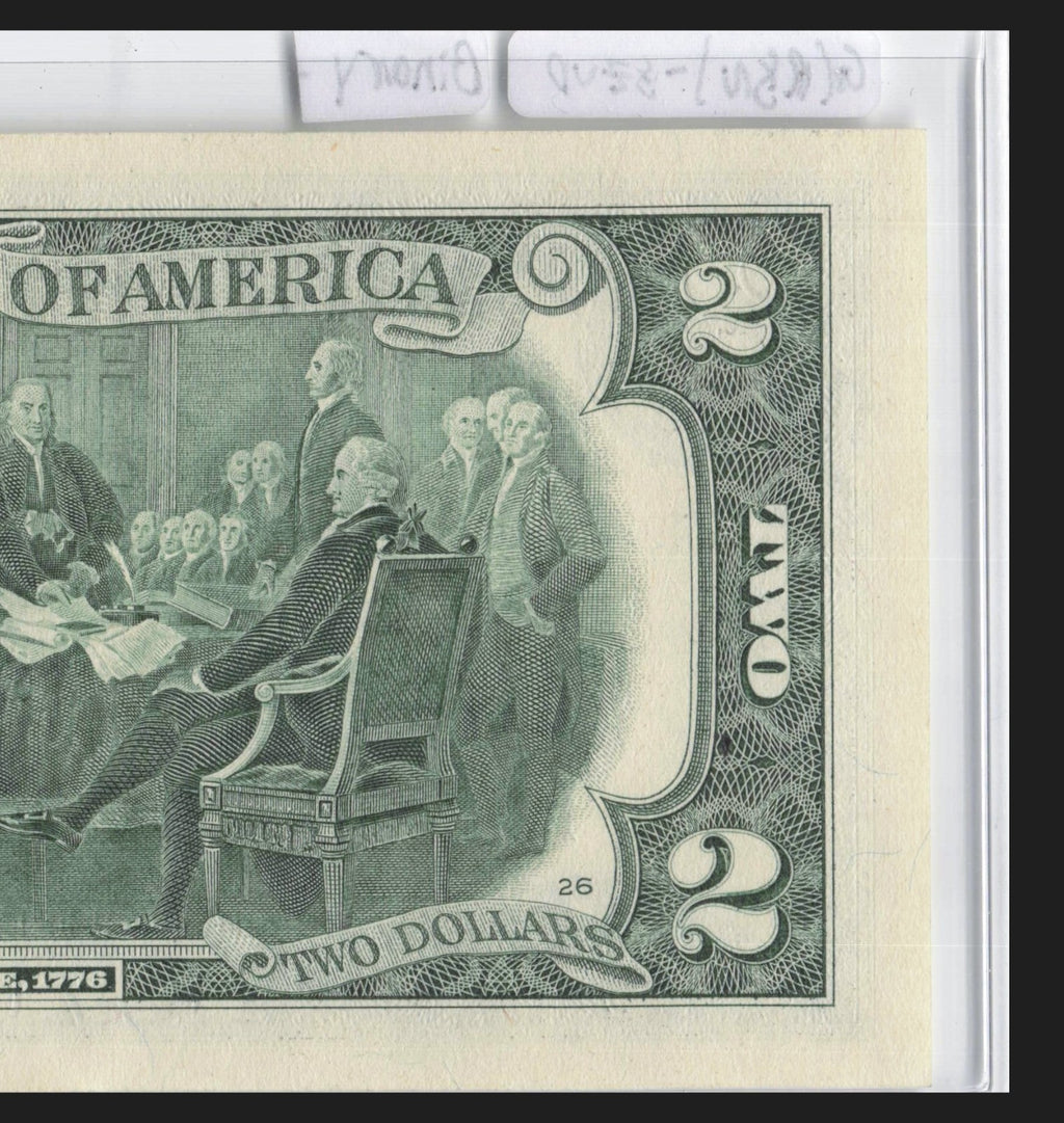 $2 Flipper Binary Repeater Fancy Serial Number Two Dollar Bill 0s 6s