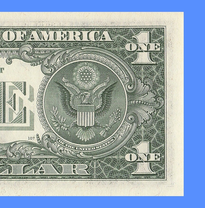Radar Fancy Serial Number One Dollar Bill 1981 2s 5s 6s  HA