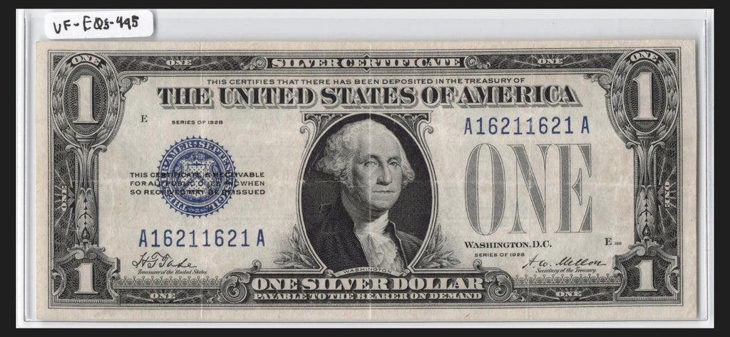 Repeater Fancy Serial Number Funny Back Silver Certificate 1s 2s 6s Trinary