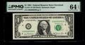 Low Serial Number 56 Fancy Serial Number One Dollar Bill PMG D00000056B