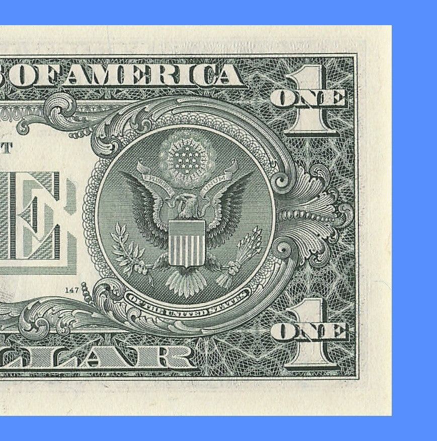 Radar Fancy Serial Number One Dollar Bill 2s 6s 7s 1988A BL Block Trinary