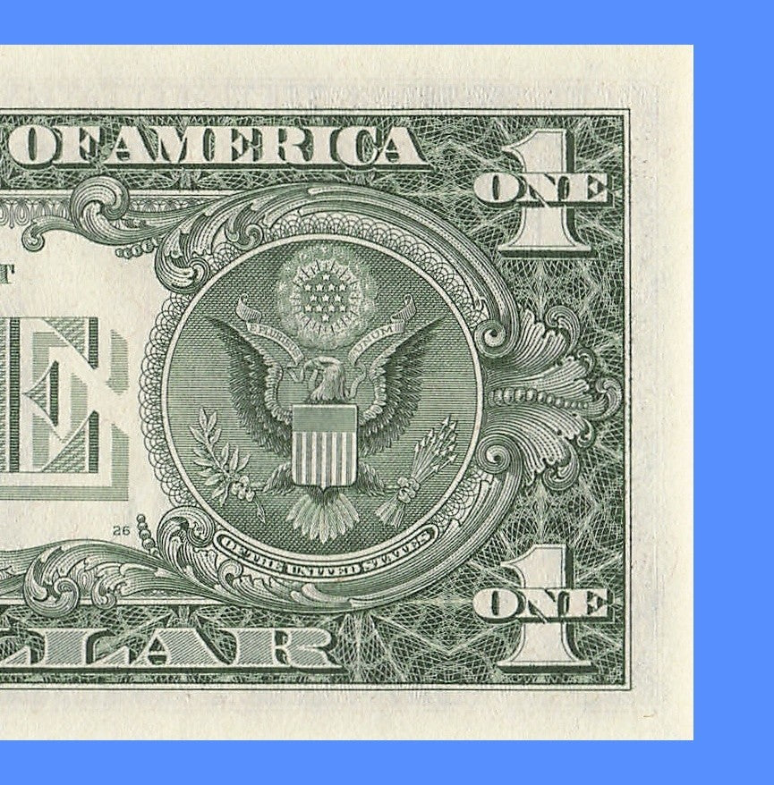 Repeater Fancy Serial Number One Dollar Bill 1985 9s 8s 2s 6s HA Block