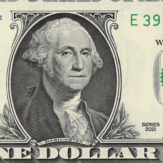 Radar Fancy Serial Number One Dollar Bill 2021 $1 EA Palindrome 3s 9s 8s 7s