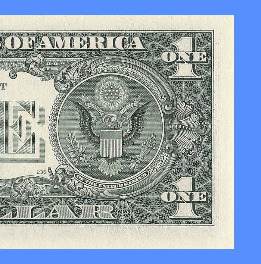 Repeater Fancy Serial Number One Dollar Bill 9s 4s 2s 6s 1988 HA Block