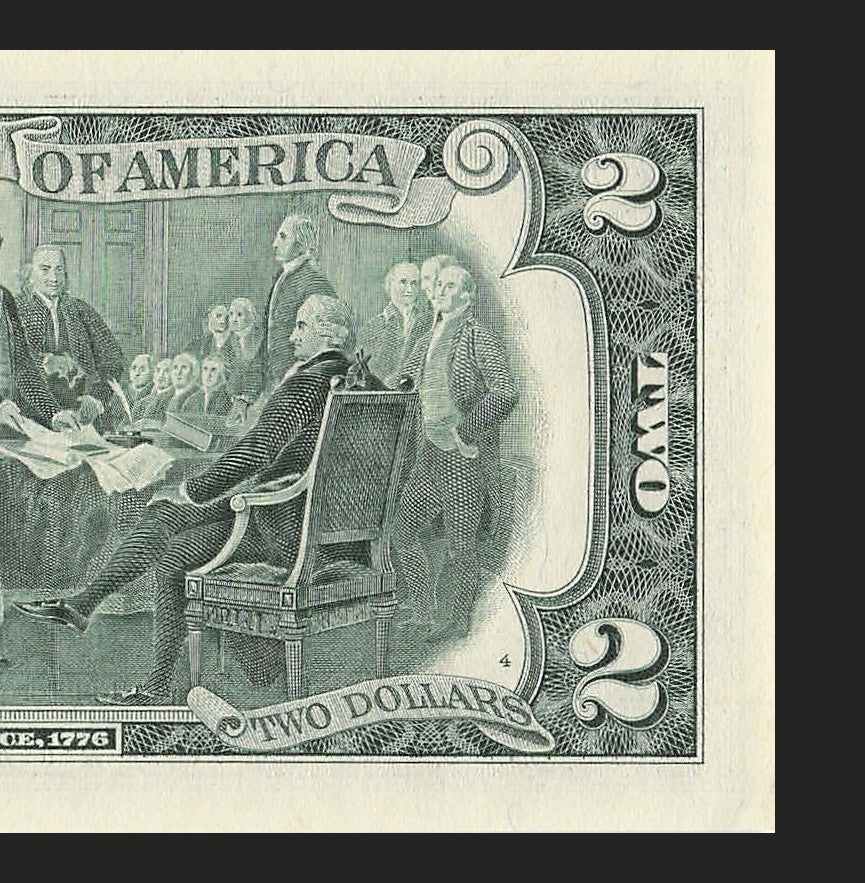 Binary Low Serial Number Star Note Two Dollar Bill C00002202* 2s 0s Philadelphia